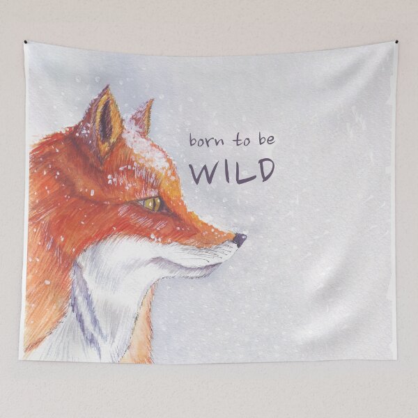 Item preview, Cute Red Fox in Snow designed and sold by Wolshebnaja.