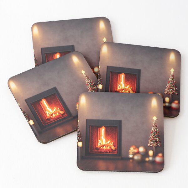 Item preview, Fireplace at Christmas designed and sold by DSAHART.
