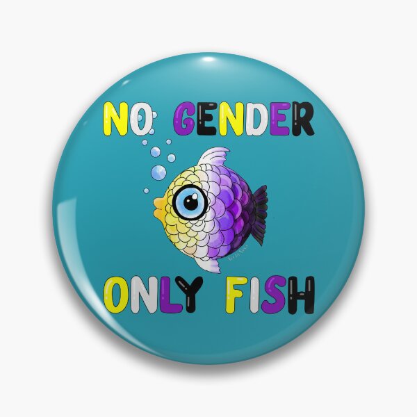 Item preview, No Gender Only Fish  designed and sold by Art by Veya.