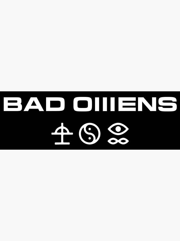 Póster «Bad Omens B/N Logo + Símbolos» De TNKART | Redbubble