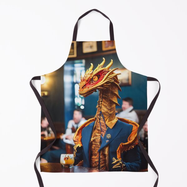 Item preview, Dragon in a suit illustration #2 designed and sold by ZAKAABDE2020.