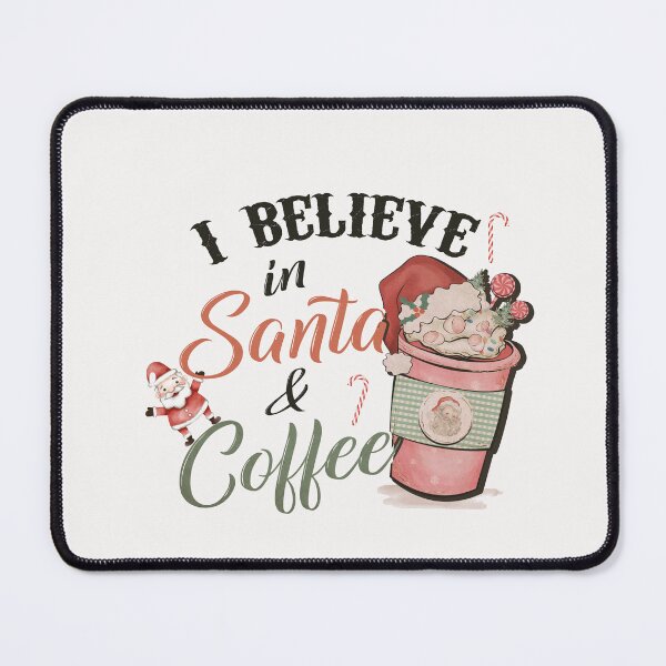 Item preview, Vintage Christmas Santa Coffee designed and sold by HappyLifeCreate.