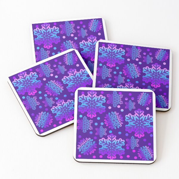 Item preview, Purple ombre snowflake pattern  designed and sold by KCAbdelnour.