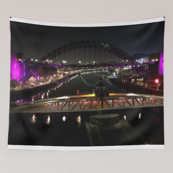 Item preview, The River Tyne at night designed and sold by Violaman.