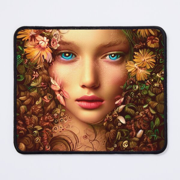 Item preview, Art Illustration Girl with Flowers Twenty Five designed and sold by I-Dream-Designs.