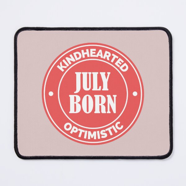 Item preview, Kindhearted Optimistic July Born Birthday Typography designed and sold by bolimj.