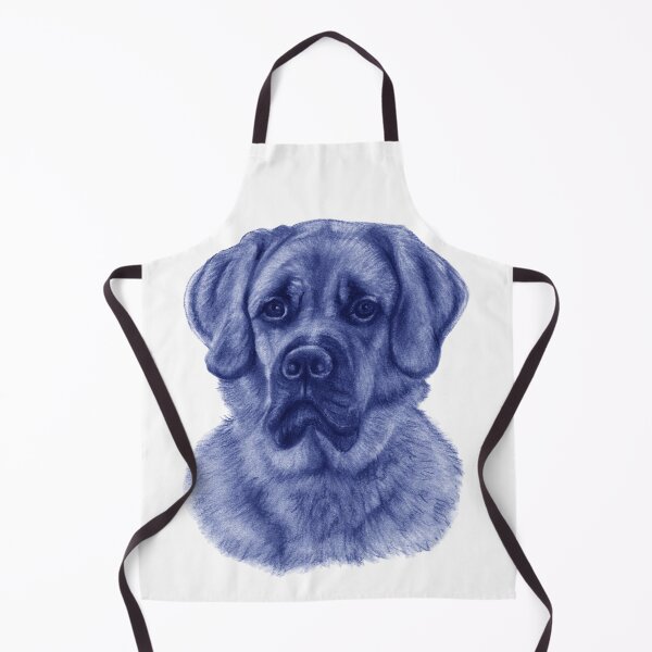 Aperçu de l'œuvre Grand chien roux - version colorisée bleu créée et vendue par SylvieG18.