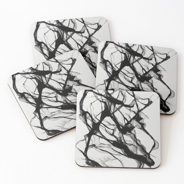 Item preview, Minimalist Abstract swirly and curvy shapes, like ink painted designed and sold by pcusine.