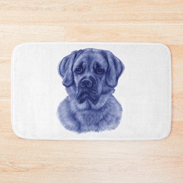 Artikelvorschau, Großer roter Hund - blau kolorierte Version entworfen und verkauft von SylvieG18.