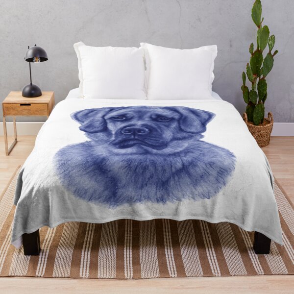 Artikelvorschau, Großer roter Hund - blau kolorierte Version entworfen und verkauft von SylvieG18.