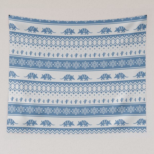 Item preview, Holiday Armadillo pattern blue designed and sold by Jana Šlesaríková.