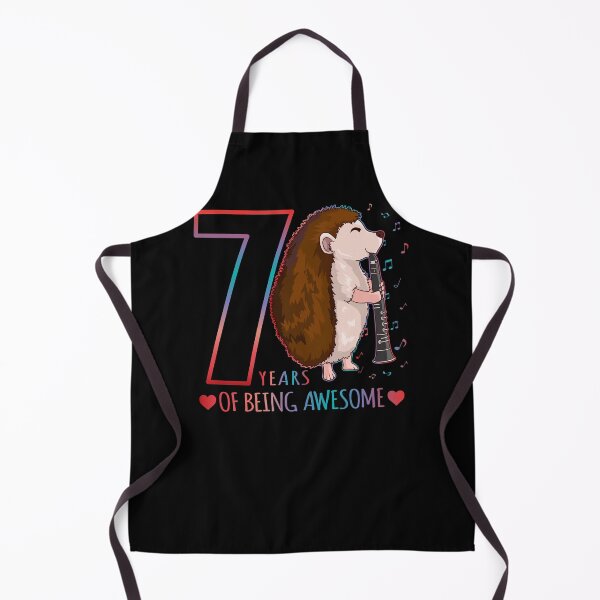 Item preview, 7 Years Of Being Awesome - Hedgehog 7th Birthday designed and sold by Ibu83.
