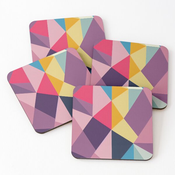 Item preview, Minimalist Abstract Polygonal shapes in pastel colors designed and sold by pcusine.