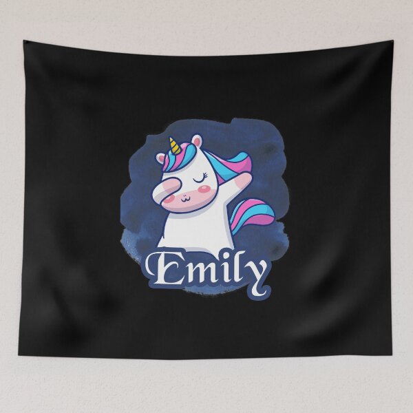 Item preview, emily name - emily unicorn designed and sold by MOONINSPIRATION.
