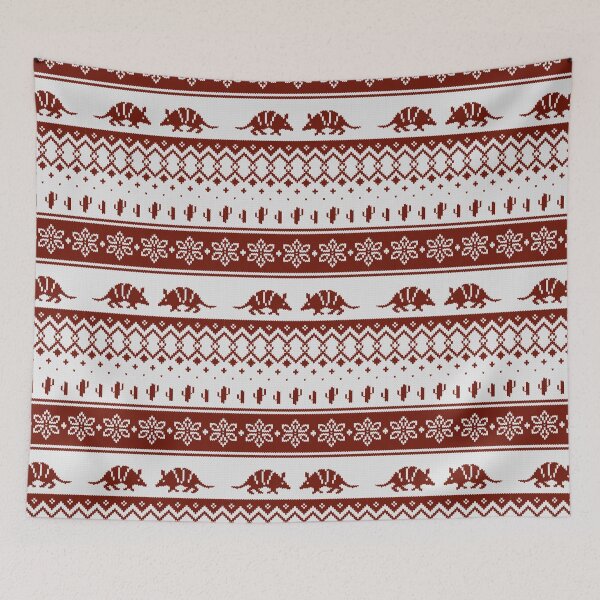 Item preview, Holiday Armadillo pattern bordo designed and sold by Jana Šlesaríková.