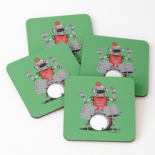 Item preview, Robot Playing Drums designed and sold by ThePurpleMelon.