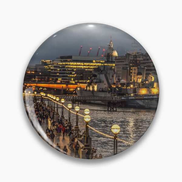 Item preview, #308 London at Dusk, HMS Belfast, Old City Hall, The Queens Walk. designed and sold by phutball.