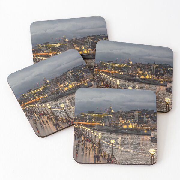 Item preview, #308 London at Dusk, HMS Belfast, Old City Hall, The Queens Walk. designed and sold by phutball.