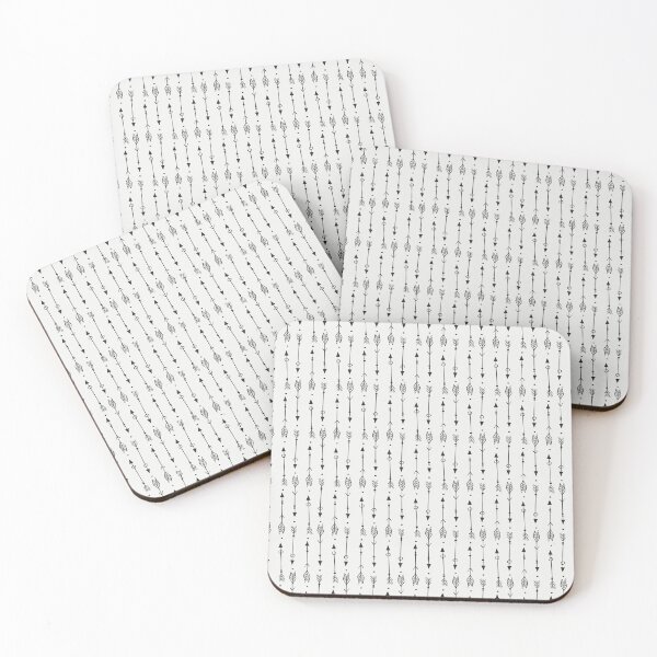 Item preview, Black And White Doodle Arrows Pattern designed and sold by MakeitMelo.