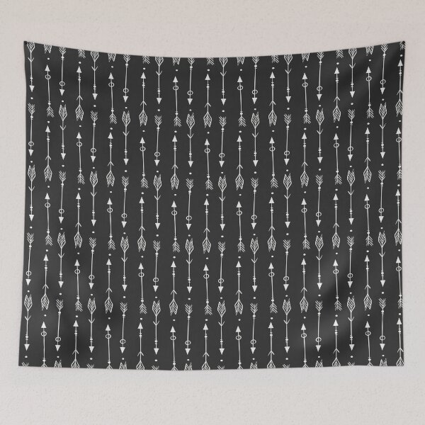 Item preview, Black And White Doodle Arrows Pattern designed and sold by MakeitMelo.
