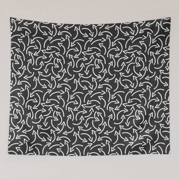 Item preview, Black And White Doodle Arrows Pattern designed and sold by MakeitMelo.