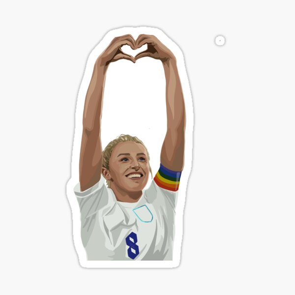 Leah Williamson Lionesses Home Shirt Sticker for Sale by alxstevunz