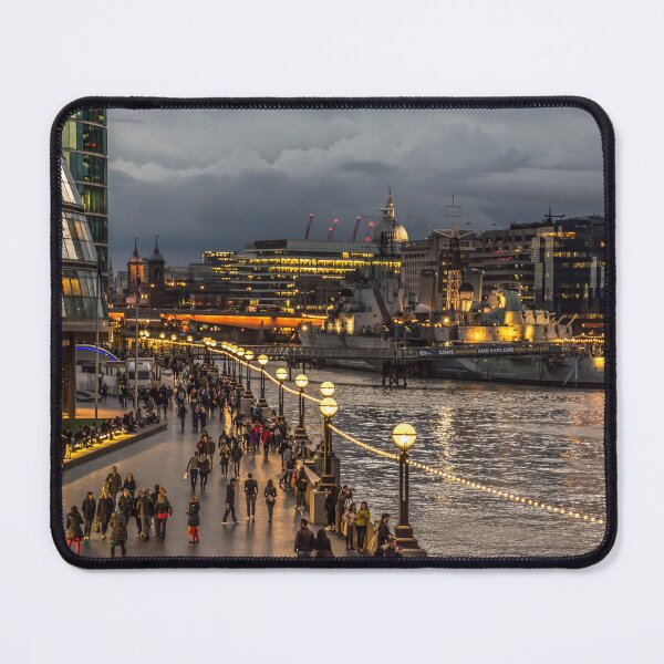 Item preview, #308 London at Dusk, HMS Belfast, Old City Hall, The Queens Walk. designed and sold by phutball.