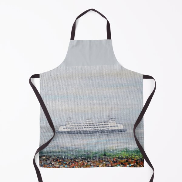 Item preview, Foggy Ferry Painting designed and sold by Art by Kirsten Sneath.
