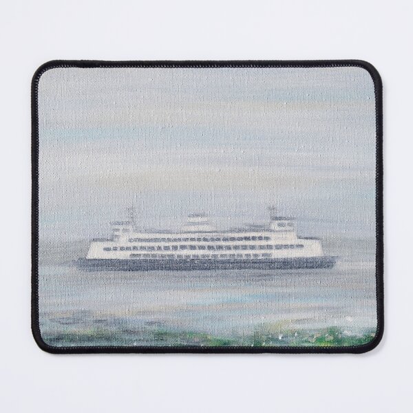 Item preview, Foggy Ferry Painting designed and sold by Art by Kirsten Sneath.