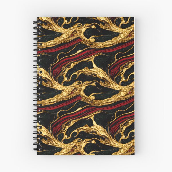 Item preview, Black and Red marble pattern, Lava marbling pattern designed and sold by TreasuryOE.