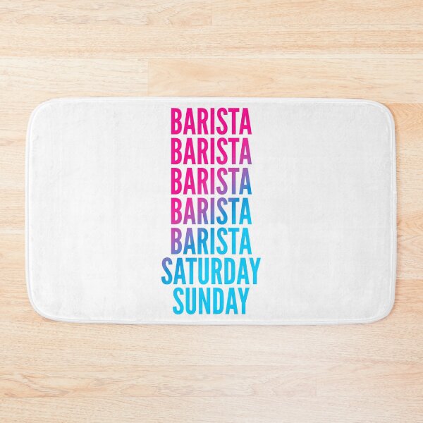 Item preview, Barista work week for Baristas designed and sold by SVPOD.