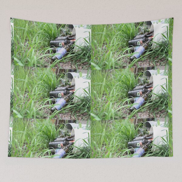 Item preview, Buckets of Empty Bottles in Green Grass designed and sold by Helloloveofmine.