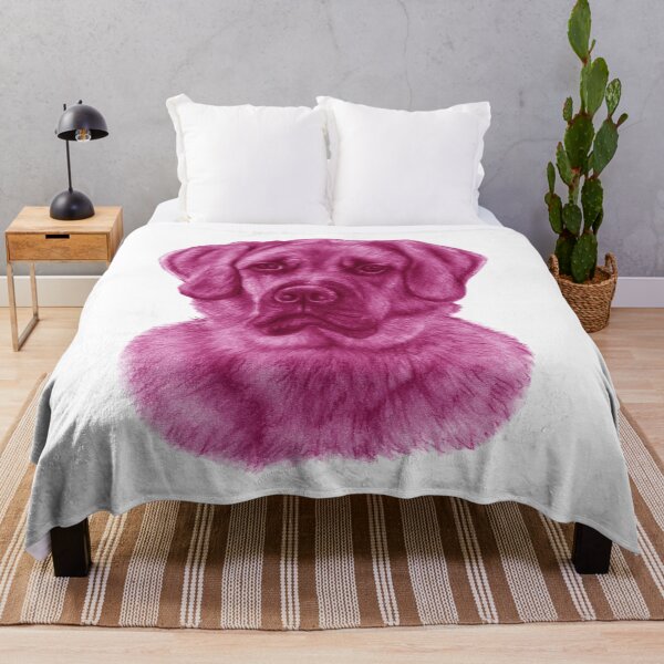 Aperçu de l'œuvre Grand chien roux - version colorisée rose créée et vendue par SylvieG18.