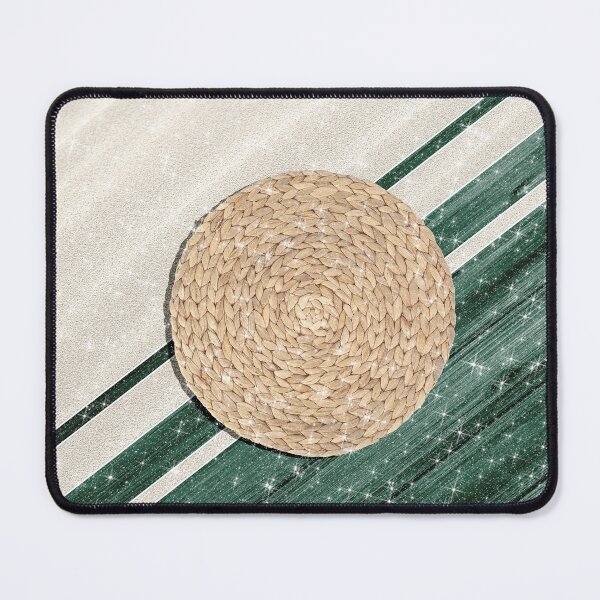 Item preview, Boho Retro Beach Wood Sand and Braided Woven Peacock Green Summer  designed and sold by Jolly-Yosei.