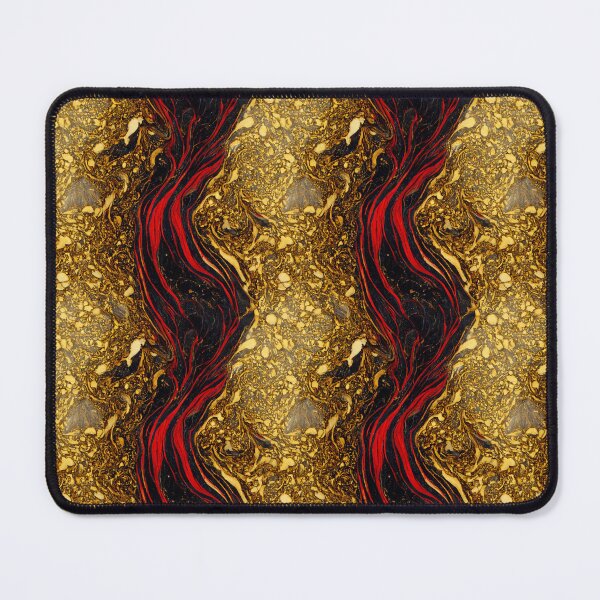 Item preview, Black and Red marble pattern, Lava marbling pattern, Gold marble designed and sold by TreasuryOE.