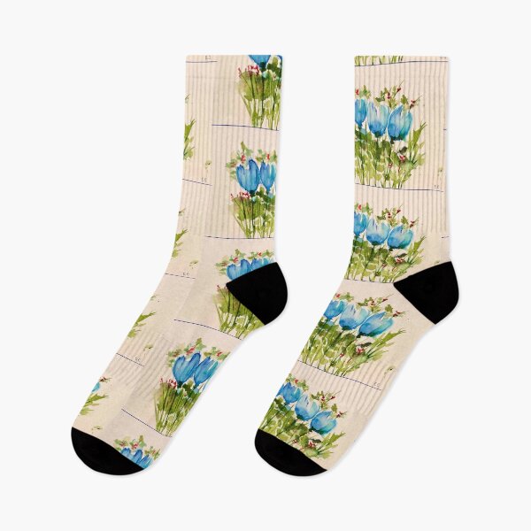 Item preview, Abstract turquoise florals.  designed and sold by watercolorsLiz.