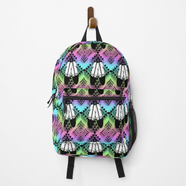 Item preview, Pastel Gradient / Black Double Feather Native Print designed and sold by JMWCD.