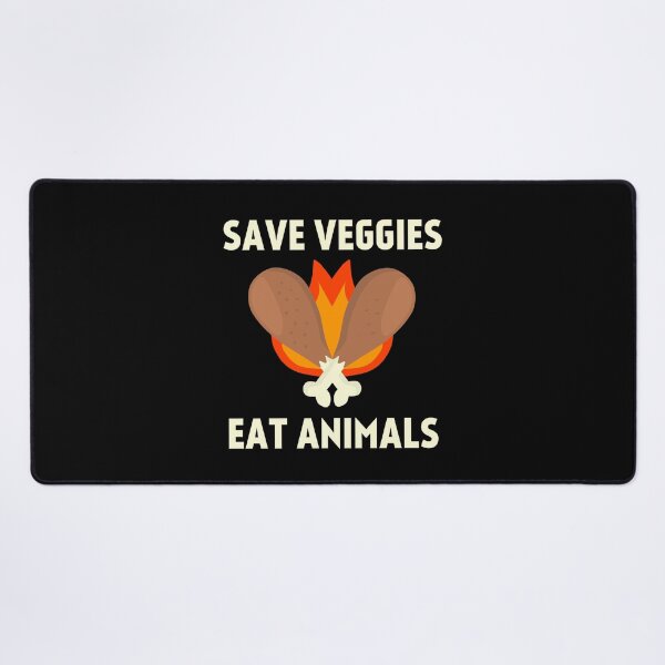 Item preview, Save veggies Eat animals, Vegan slogan parody designed and sold by EnzoVectorism.