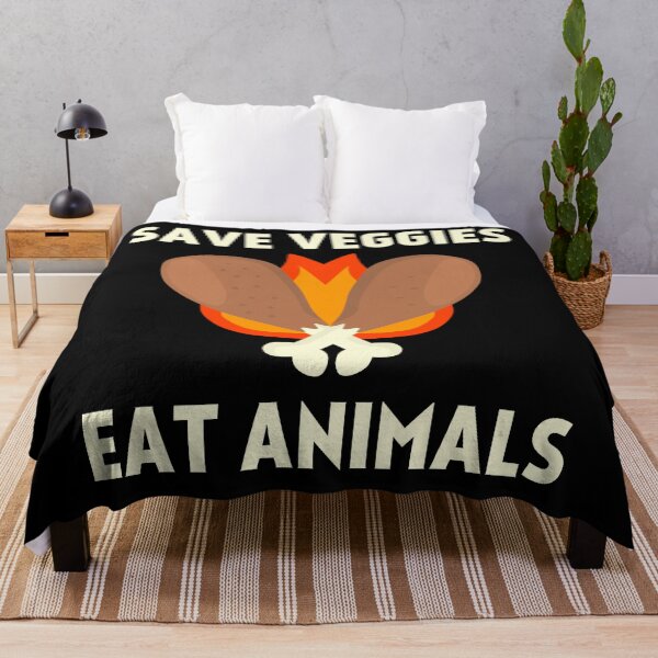 Item preview, Save veggies Eat animals, Vegan slogan parody designed and sold by EnzoVectorism.