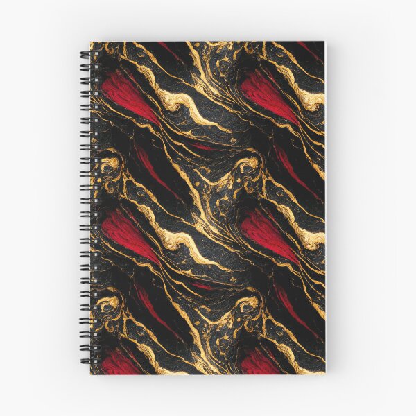 Item preview, Black and Red marble pattern, Lava marbling pattern designed and sold by TreasuryOE.