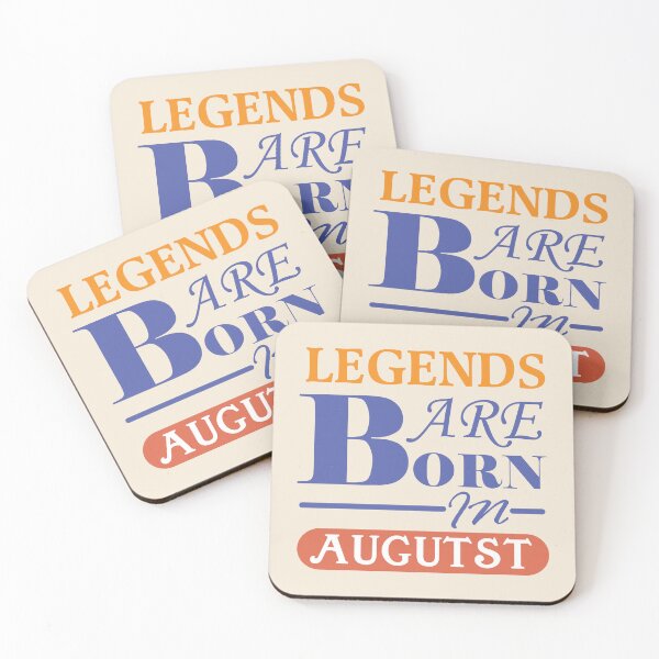 Item preview, Legends Are Born In August Birthday Typography designed and sold by bolimj.