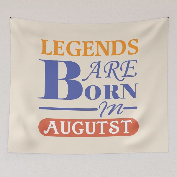 Item preview, Legends Are Born In August Birthday Typography designed and sold by bolimj.