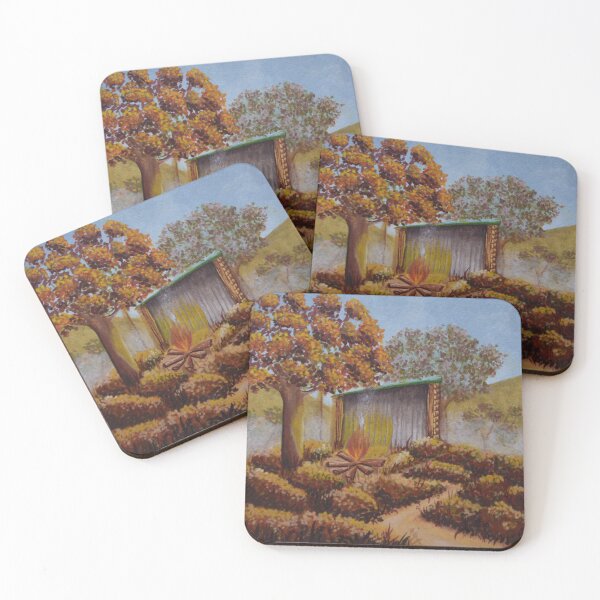 Item preview, The oak hut no. 4 - Secret garden - Gouache painting designed and sold by WanderingGraha.