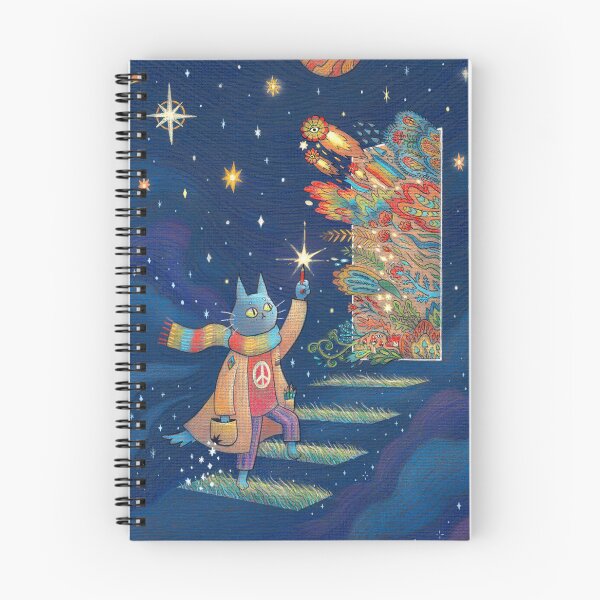 Item preview, Blue Cat Travelling Across the Universe  designed and sold by illustore.
