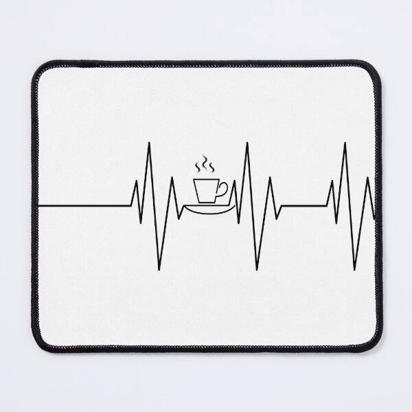 Item preview, Coffe heartbeat Shirt love coffe designed and sold by Hatlof.