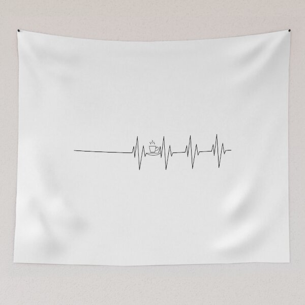 Item preview, Coffe heartbeat Shirt love coffe designed and sold by Hatlof.