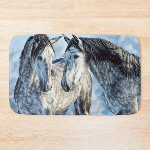 Item preview, Beautiful Andalusian Horses in Winter designed and sold by AdrianVan077.
