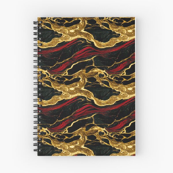 Item preview, Black and Red marble pattern, Lava marbling pattern designed and sold by TreasuryOE.