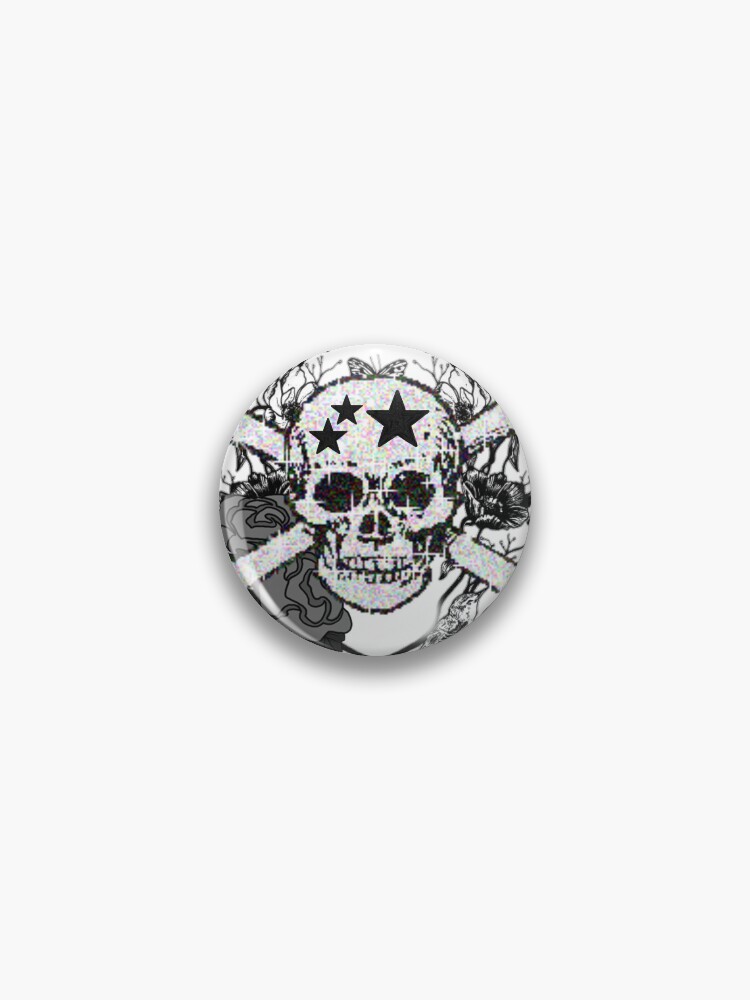 y2k skull print