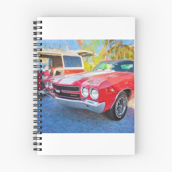 Aperçu de l'œuvre 1970 Rouge Chevy Chevelle 454 X100 créée et vendue par RichFrancoCars.
